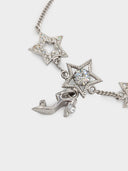 Dior • Crystal Star & Pump Bracelet Silver