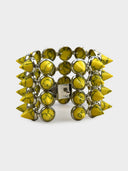 Eddie Borgo • Silver & Yellow Howlite Cone Bracelet