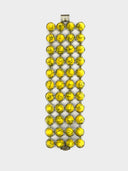 Eddie Borgo • Silver & Yellow Howlite Cone Bracelet
