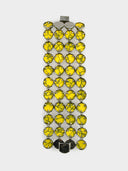 Eddie Borgo • Silver & Yellow Howlite Cone Bracelet