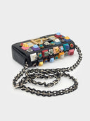 Fendi • Mini Baguette Dolce Vita Flowers and Studs Bag