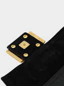 Fendi • Crinkled Patent Leather Baguette Clutch Bag