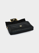 Fendi • Crinkled Patent Leather Baguette Clutch Bag
