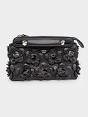 Fendi • Leather Flowerland Studded By The Way Bag Black