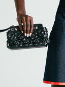 Fendi • Leather Flowerland Studded By The Way Bag Black