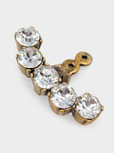 Gucci • Crystal Double G Single Earring