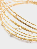 Unsigned • Gold Pearl Headband