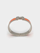 Hermès • Clic H Bracelet Silver Orange Fruité
