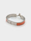 Hermès • Clic H Bracelet Silver Orange Fruité