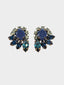 House of Emmanuele • Vintage Blue Crystal Earrings