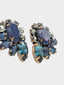 House of Emmanuele • Vintage Blue Crystal Earrings
