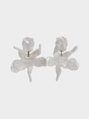 Lele Sadoughi • Mother of Pearl small paper lily earrings