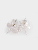 Lele Sadoughi • Mother of Pearl small paper lily earrings