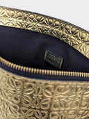Loewe • Anagram Repeat T Pouch Clutch Patent Gold