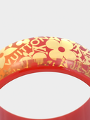 Louis Vuitton • Red Tropical Monogram Bangle – Red & Gold