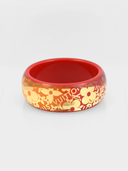 Louis Vuitton • Red Tropical Monogram Bangle – Red & Gold