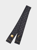 Louis Vuitton • Black New Denim Silk Bandeau Scarf