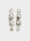 Oscar De La Renta • White crystal earrings