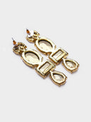 Oscar De La Renta • White crystal earrings
