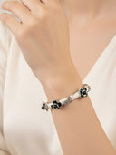 Prada • Ivory & Black Flower Bangle