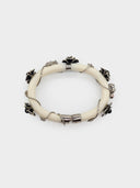 Prada • Ivory & Black Flower Bangle
