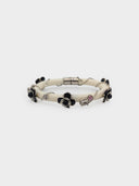Prada • Ivory & Black Flower Bangle