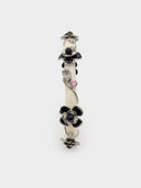 Prada • Ivory & Black Flower Bangle