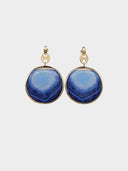 Paco Rabanne • Gold & Blue Eight Nano Earrings