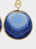 Paco Rabanne • Gold & Blue Eight Nano Earrings