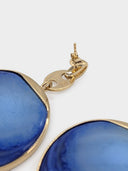 Paco Rabanne • Gold & Blue Eight Nano Earrings