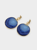 Paco Rabanne • Gold & Blue Eight Nano Earrings