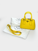 Prada • Saffiano Yellow Mini Promenade bag