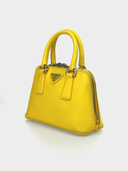 Prada • Saffiano Yellow Mini Promenade bag