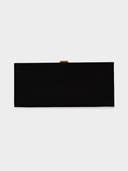 Roger Vivier • Black Satin Pilgrim Clutch Bag