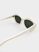 Saint Laurent • Vintage Style Cat Eye Sunglasses Ivory
