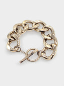 Saint Laurent • Gold Chain Fob Bracelet