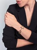 Saint Laurent • Gold Chain Fob Bracelet