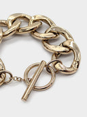Saint Laurent • Gold Chain Fob Bracelet