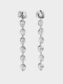 Sterling King • Midi Lucite Earrings Silver