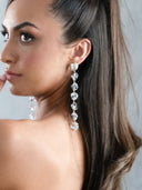 Sterling King • Midi Lucite Earrings Silver