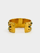 Sylvia Toledano • Green Malachite & Gold Cuff