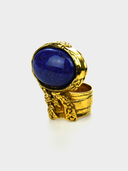 Saint Laurent YSL • Arty Blue Lapis Lazuli Cabochon Ring