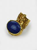 Saint Laurent YSL • Arty Blue Lapis Lazuli Cabochon Ring