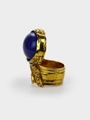 Saint Laurent YSL • Arty Blue Lapis Lazuli Cabochon Ring