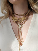 Saint Laurent YSL • Floral Necklace Gold