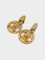 Chanel - CC Turnlock Gold Earrings