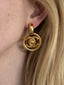 Chanel - CC Turnlock Gold Earrings