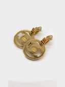 Chanel • CC Turnlock Gold Earrings