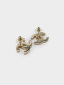Chanel • CC Gold, Black & Turquoise Earrings