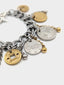 Dolce & Gabbana • Silver & Gold Coin Charm Bracelet